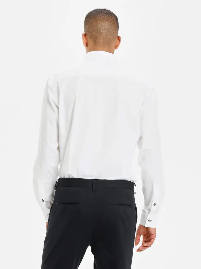 Рубашка regular fit с длинным рукавом мужская