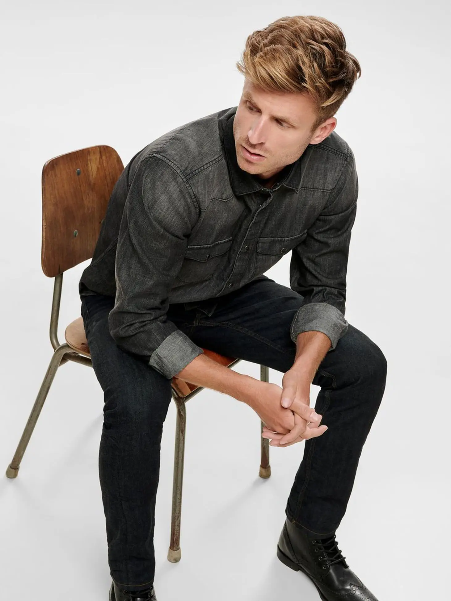 Джинсы slim fit мужские